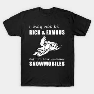 Snowmobile Enthusiast's Humorous Delight T-Shirt T-Shirt